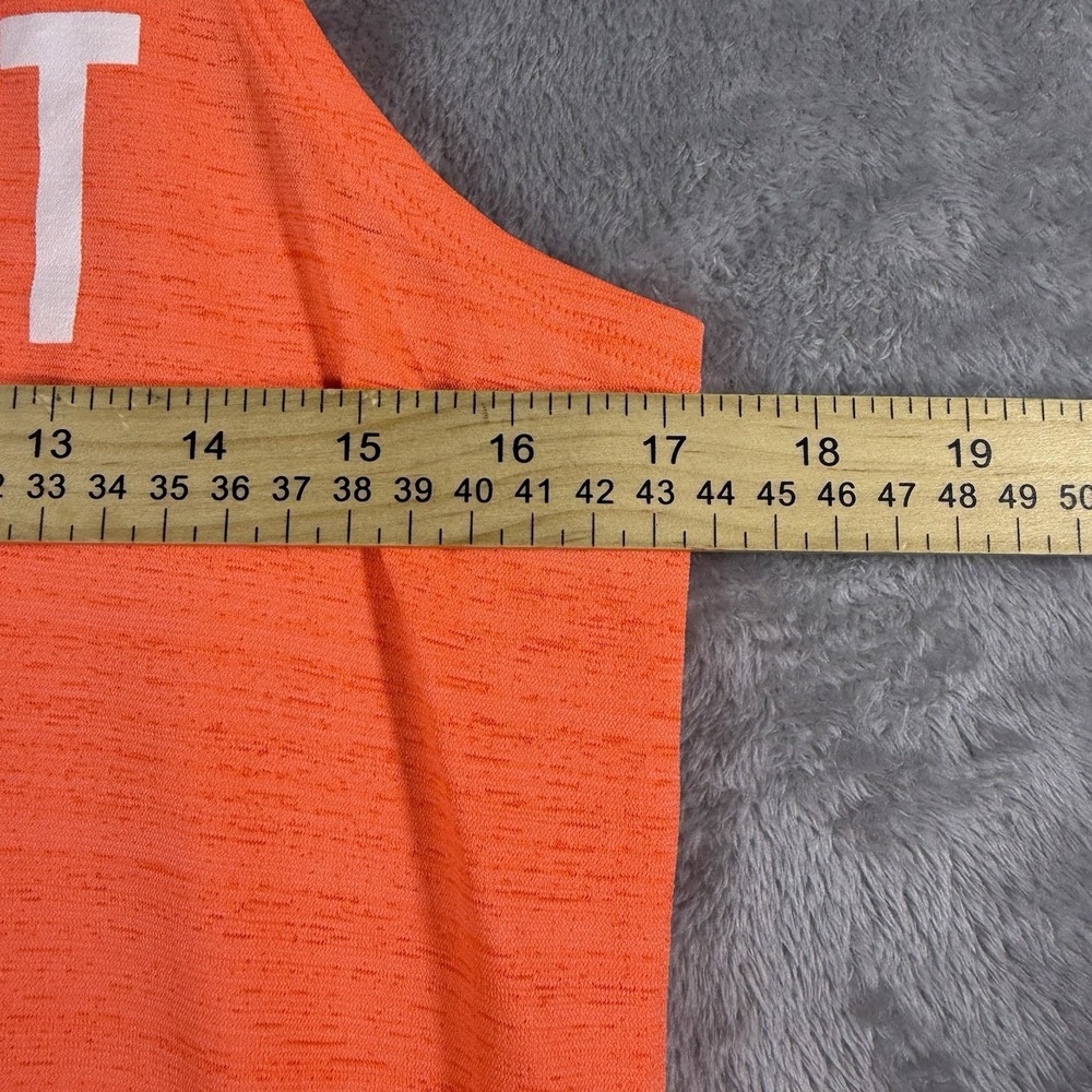 Nike We Run UT Athletic Racerback Tank Running Womens Smalll Orange Hook 'Em Tex - Picture 3 of 7